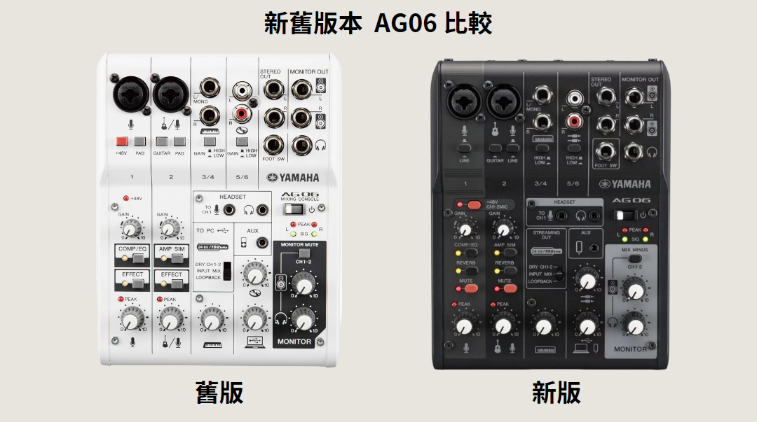 AG06 新舊版本比較